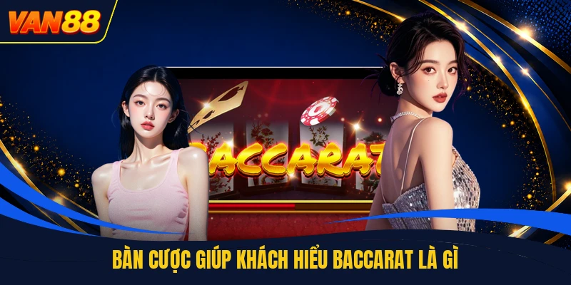 Bàn cược giúp khách hiểu baccarat là gì