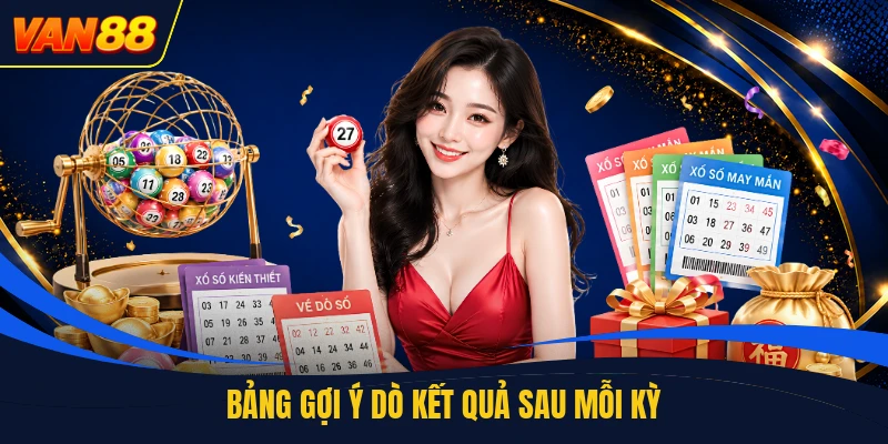 Bảng gợi ý dò kết quả sau mỗi kỳ